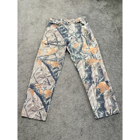 Camo Other - Vtg Wrangler Fusion 3D Forest Camo Jeans Pants Mens 34x32 Double Knee Hunting